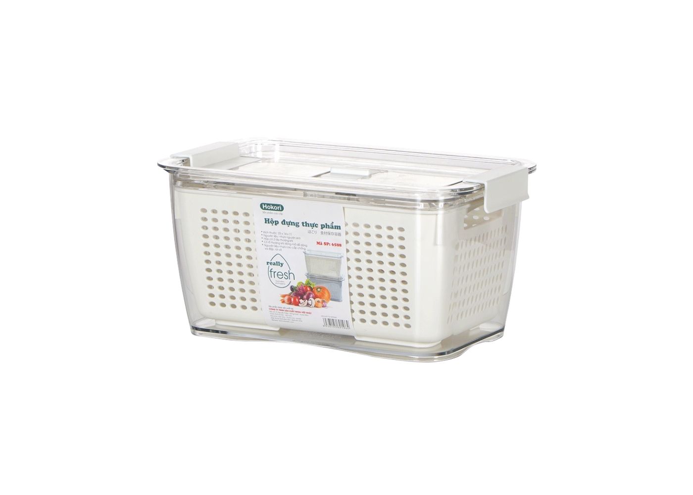 Hộp thực phẩm 2 lớp Hokori Việt Nhật (6588/6589)